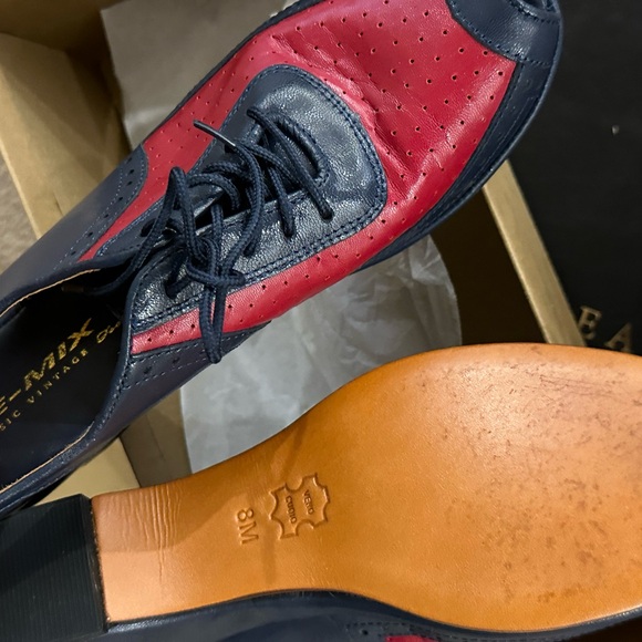 Re-Mix Spectators Leather w/ leather soles  
2” wedge heel  Imported - Picture 3 of 3